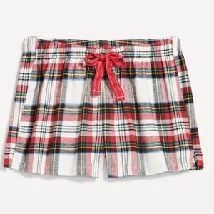 NWT Old Navy Plaid Flannel Pajama Shorts